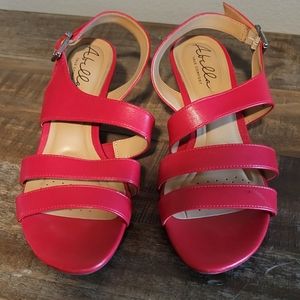 Cute red sandals